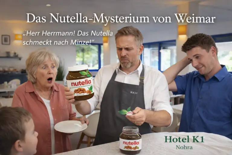 das Nutella Mysterium Weimar Hotel K1 Frühstück Erfahrung